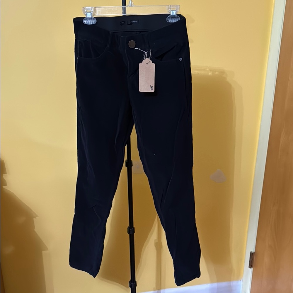 Maurices Midnight Black Corduroy Trousers w/ Stretch Waistband